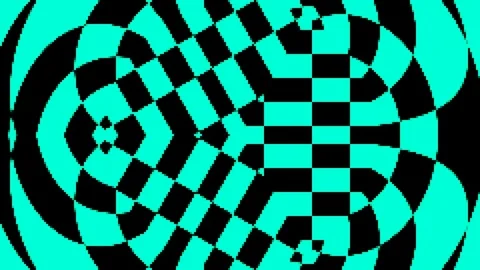 Vibrant abstract optical illusion pattern tunnel animation loop Stock Footage 336887524