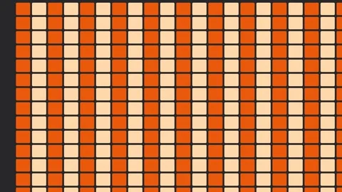 Vibrant abstract orange square grid pattern for modern digital backgrounds Stock Footage 343632156
