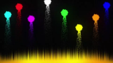 Vibrant Abstract Particle Explosion Animation Stock Footage 319427117