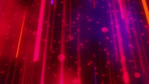 Vibrant abstract particles cascading in radiant red trails Stock Footage 294084210