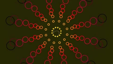 Vibrant abstract pattern background of interconnected glowing dots Stock Footage 342116226