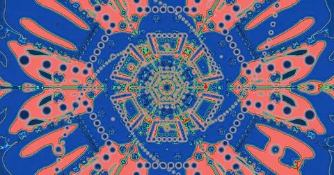 Vibrant abstract pattern with blue and pink colors in detail Stock Illustration