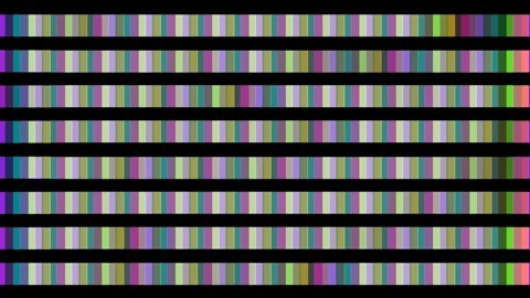 Vibrant abstract pattern of colorful striped squares, modern, dynamic Stock Footage 345375302