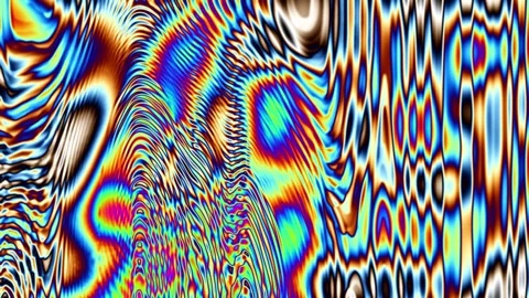 Vibrant Abstract Pattern with Colorful Wavy Displacement Effect Stock Footage 337226917