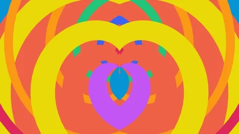Vibrant abstract pattern creating a kaleidoscopic visual background with dy.. Stock Footage 328897320