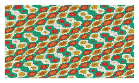 Vibrant abstract pattern design with organic flowing shapes in autumn color.. Stock Illustration