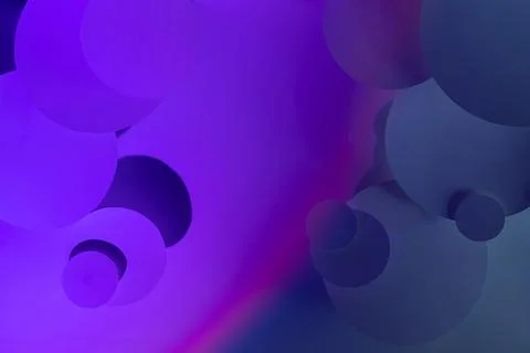 Vibrant abstract pattern of different circles fly, universe or disco style co Stock Photos