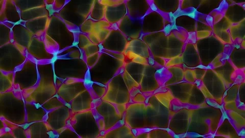 Vibrant abstract pattern features glowing blue and purple Vídeo Stock 340528757