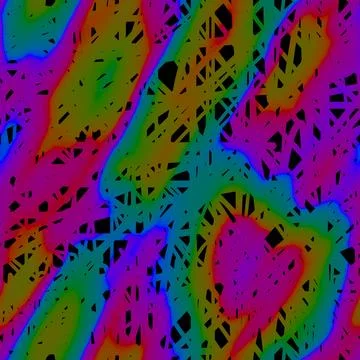 Vibrant abstract pattern featuring dynamic swirls, intersecting lines. Rich Stock Illustration