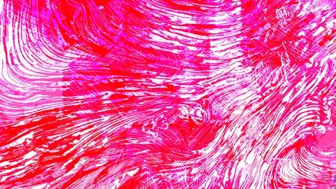 Vibrant abstract pattern featuring swirling textures of bright red, hot pink, Stock Illustration