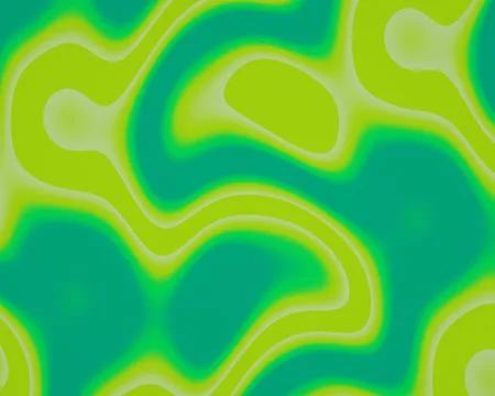 Vibrant abstract pattern with interconnected flowing contours in turquoise .. イラスト素材