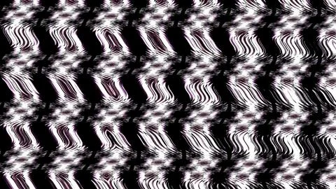 Vibrant abstract pattern with wavy black and white lines Stock Illustration