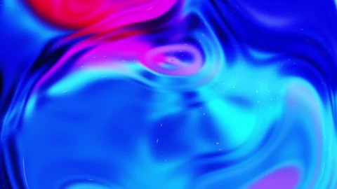 Vibrant Abstract Patterns in Blue and Pink Hues with Fluid Motion Effect Stock Footage 341781584