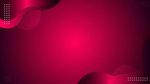 Vibrant Abstract Pink Background With Wave Patterns and Geometric Elements Stock Illustration