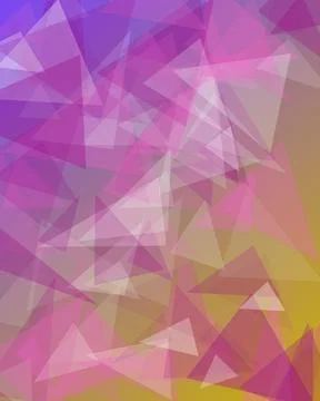 Vibrant Abstract Polygonal Background with Overlapping Purple and Pink Tria.. Illustrazione stock