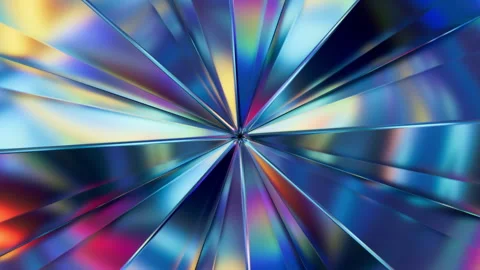 Vibrant Abstract Prismatic Light Rays Starburst Background Stock Footage 327542263