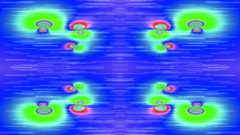 Vibrant Abstract Psychedelic Gradient Background Loop Stock Footage 336880475