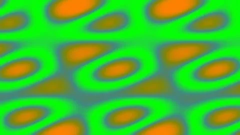 Vibrant Abstract Psychedelic Green and Orange Pattern Background Loop Stock Footage 341059835