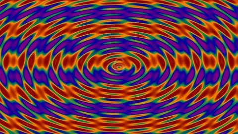 Vibrant Abstract Psychedelic Hypnosis Background Loop 動画素材 342116787