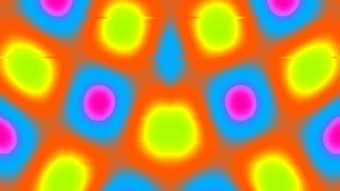 Vibrant Abstract Psychedelic Pattern Background Seamless Looping Texture Stock Footage 339345242