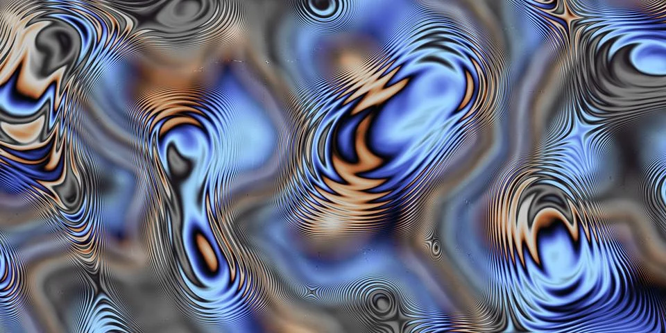 Vibrant Abstract Psychedelic pattern filled with Colorful Patterns and mesm.. Stockillustratie