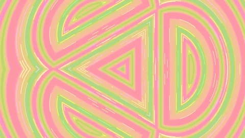 Vibrant Abstract Psychedelic Pattern with Smooth Wavy Geometric Flowing Lines Stock Footage 339499559