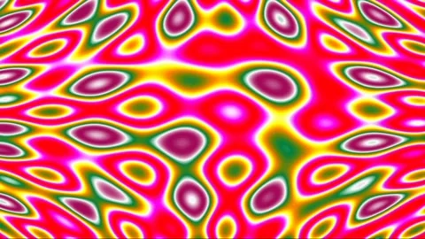 Vibrant abstract psychedelic pattern with swirling colorful shapes Stock Footage 340767009
