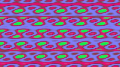 Vibrant Abstract Psychedelic Retro Pattern Background in Neon Green and Pink Stock Footage 341055375