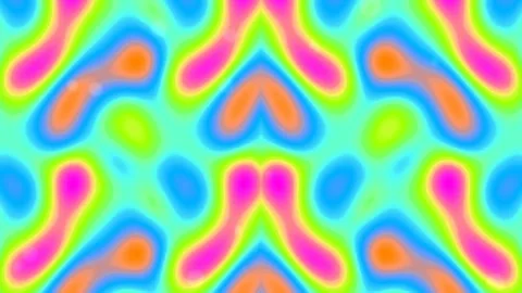 Vibrant abstract psychedelic seamless pattern background with neon geometri.. Stock Footage 339798748