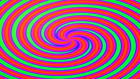 Vibrant Abstract Psychedelic Spiral Vortex Tunnel Background Animation Loop Stock Footage 333108917