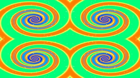 Vibrant abstract psychedelic swirl pattern background loop Stock Footage 339793576