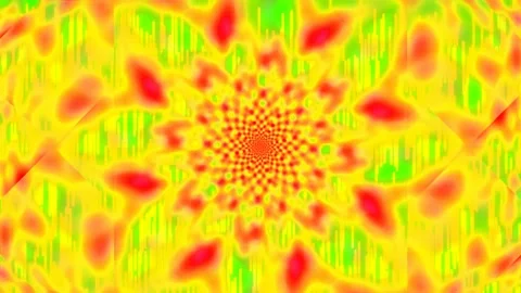 Vibrant abstract psychedelic wave pattern background loop for creative design Stock Footage 337702533