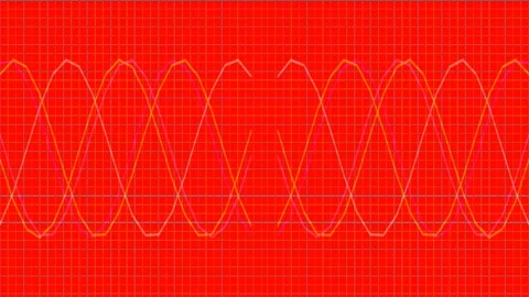 Vibrant abstract purple wave pattern overlay, futuristic digital equalizer .. Stock Footage 339789002