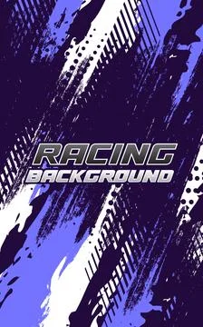 Vibrant Abstract Racing Background Design Art 스톡 일러스트