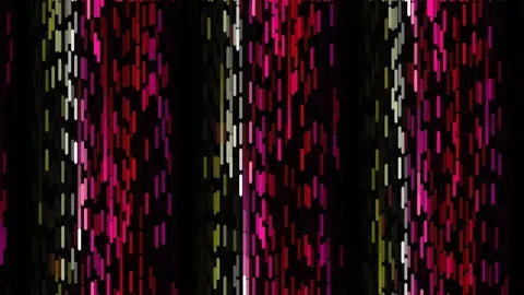 Vibrant Abstract Red and Pink Digital Glitter Wave Background Loop Stock Footage 342207771