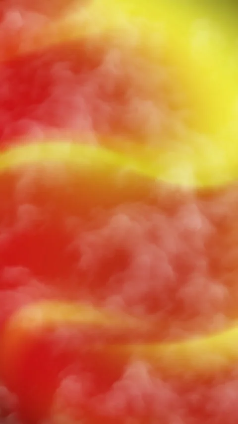 Vibrant abstract red and yellow fluid motion background with energetic clouds Stock-Footage 338162083