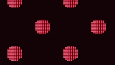 Vibrant abstract red digital dot matrix pattern connecting network nodes ba.. Stock Footage 342524764