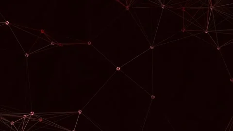 Vibrant Abstract Red Geometric Lines Pattern on Dark Background Stock Footage 340378155