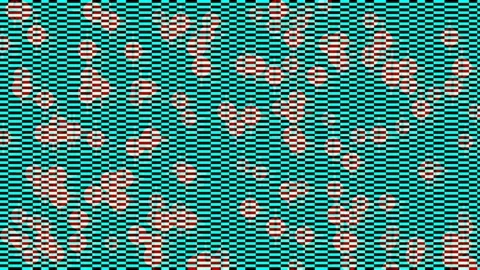 Vibrant Abstract Red Organic Seamless Pattern on Deep Black Background Stock Footage 337496927