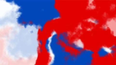 Vibrant Abstract Red White Blue Paint Splatter Background for American Fami.. Stock Illustration