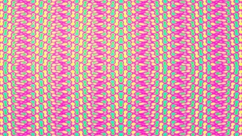 Vibrant abstract retro patterned background seamless design texture wallpaper Stock Footage 337657798