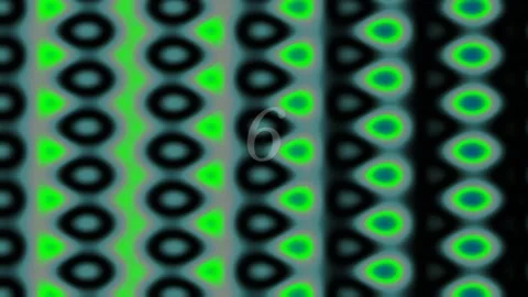 Vibrant Abstract Retro Stripes Background Pattern Green Blue Digital Art Stock Footage 342114518