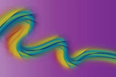 Vibrant Abstract Ribbon Lines Vector Art Colorful Flowing Wave Background 4K Stock-Illustration