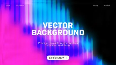 Vibrant Abstract Ripple Background with Gradient Colors and Modern Digital .. Stock Illustration