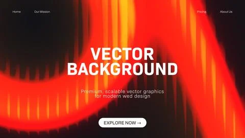 Vibrant Abstract Ripple Background with Vertical Lines, Modern Gradient Rip.. Stock Illustration