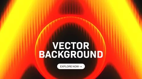 Vibrant Abstract Ripple Background with Warm Gradient Light Effect Stock Illustration
