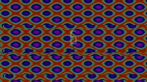 Vibrant abstract seamless pattern background of geometric wavy lines Stock Footage 342207788