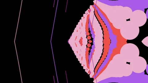 Vibrant Abstract Shapes and Patterns Moving. Stock Footage 328505125
