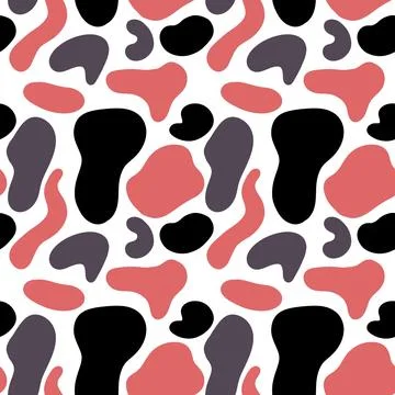 Vibrant abstract shapes create a seamless pattern for artistic inspiration .. Stock Illustration
