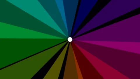 Vibrant Abstract Spectrum Background: Radial Energy Color Gradient Pattern Stockbeeldmateriaal 336836958
